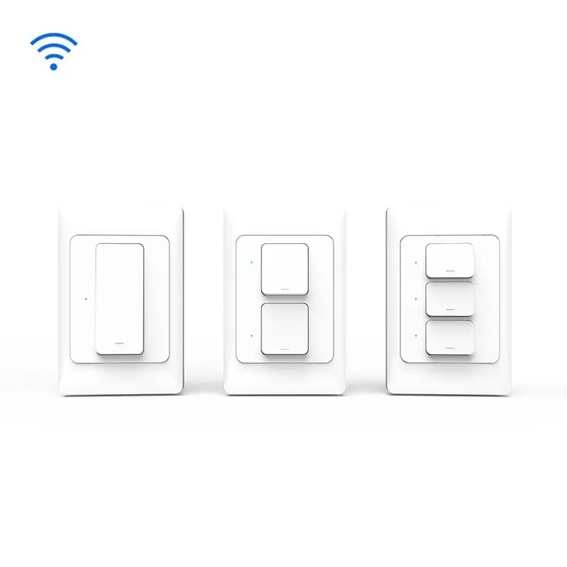 Тобаго Wi-Fi кнопочный настенный светильник переключатель US AU 1/2/3 банды физической переключатели мобильный Управление с помощью Smart Life приложение Tuya