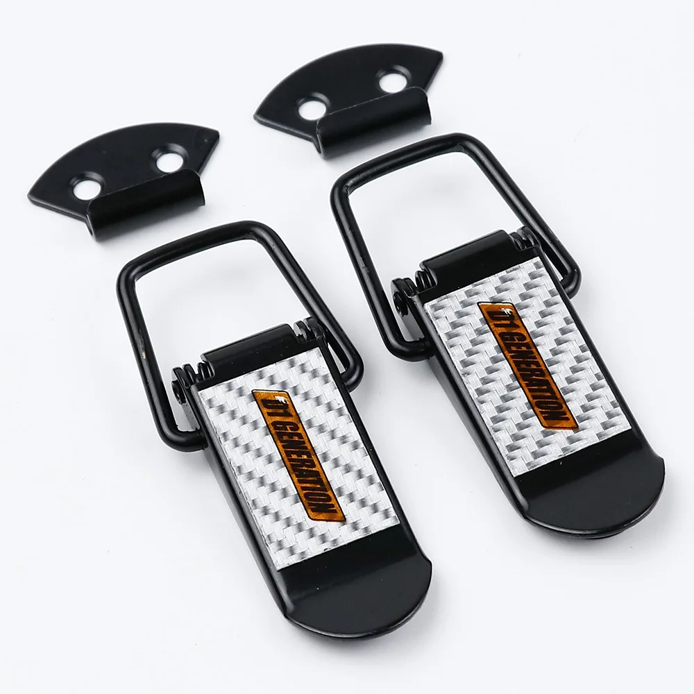 D1 Generation White Carbon Friber Security Hook Lock Clip Kit Quick Release Fastener For Racing Car | Автомобили и мотоциклы