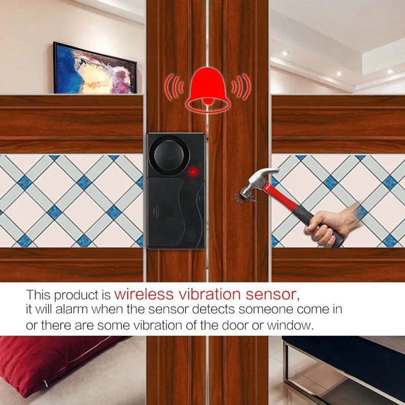 Горячая Распродажа беспроводная Противоугонная сигнализация 105дБ Громкая