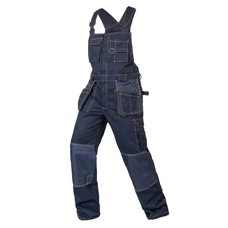 

Bauskydd Women & Men's male cargo workwear overall bib pants suspender trousers trousers with braces overall free shipping