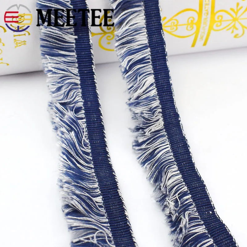 Meetee 9yards 23mm Fringe Lace Decorative Webbing DIY Handmade Hat Neckline Jewelry Clothing Home Accessories Ribbon BD360 | Дом и сад