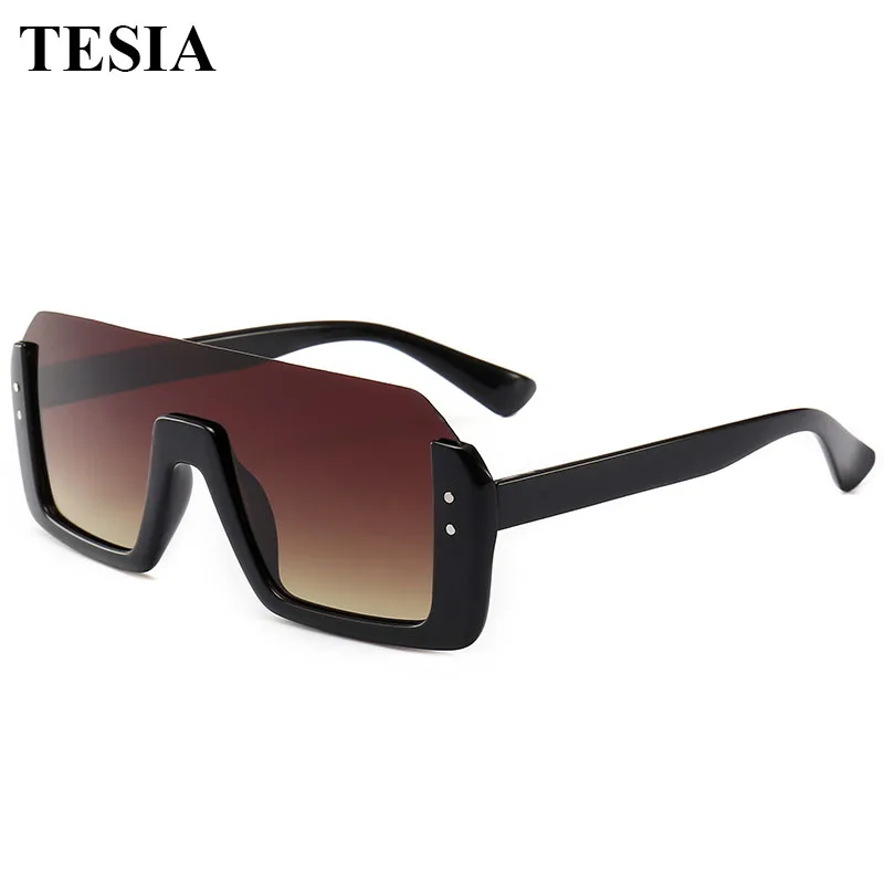 

2019 New Fashion Semi Rimless Sunglasses Men Women Retro Half Frame Sun Glasses Mirror Coating Lens Lenses Oculos Sol Flat Top
