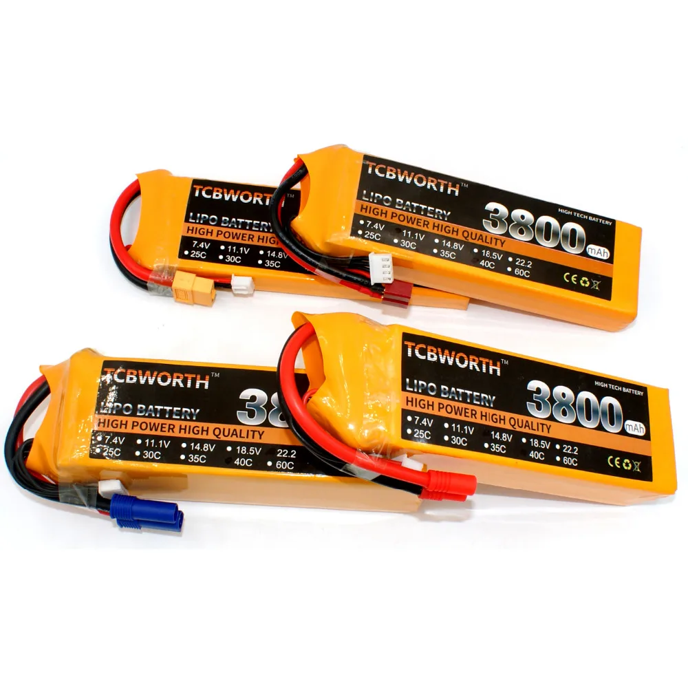 TCBWORTH 22,2 V 3800 mAh 60C Max 120C 6 S ДУ, Квадрокоптер LiPo батарея для RC вертолет самолет автомобиль Лодка Грузовик Li-Po батарея 22,2 V