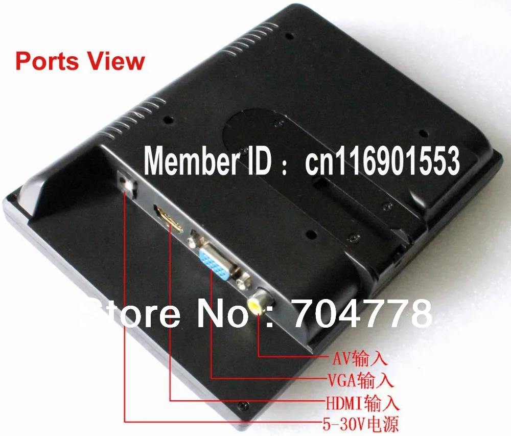 Drop Shipping 7 Inch HDMI Monitor 1280x800 IPS HD Screen VGA AV Car Connect SLR | Компьютеры и офис