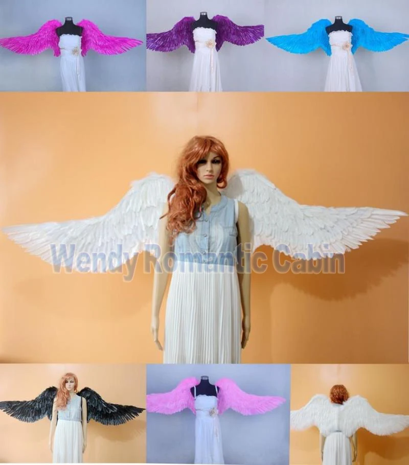Костюм для косплея взрослые большие белые крылья ангела перо реквизит