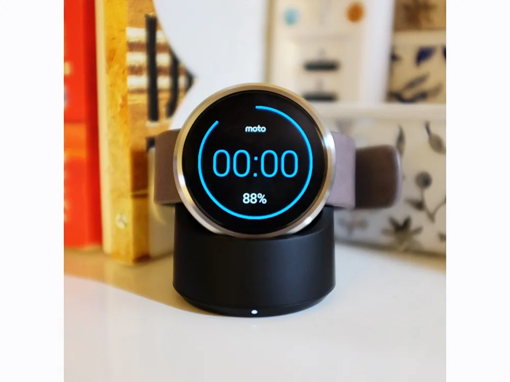 Настольное зарядное устройство для Moto360, Itian Qi Беспроводная зарядная док-станция для Moto360 2nd Gen и Moto 360 Smartwatch(черный