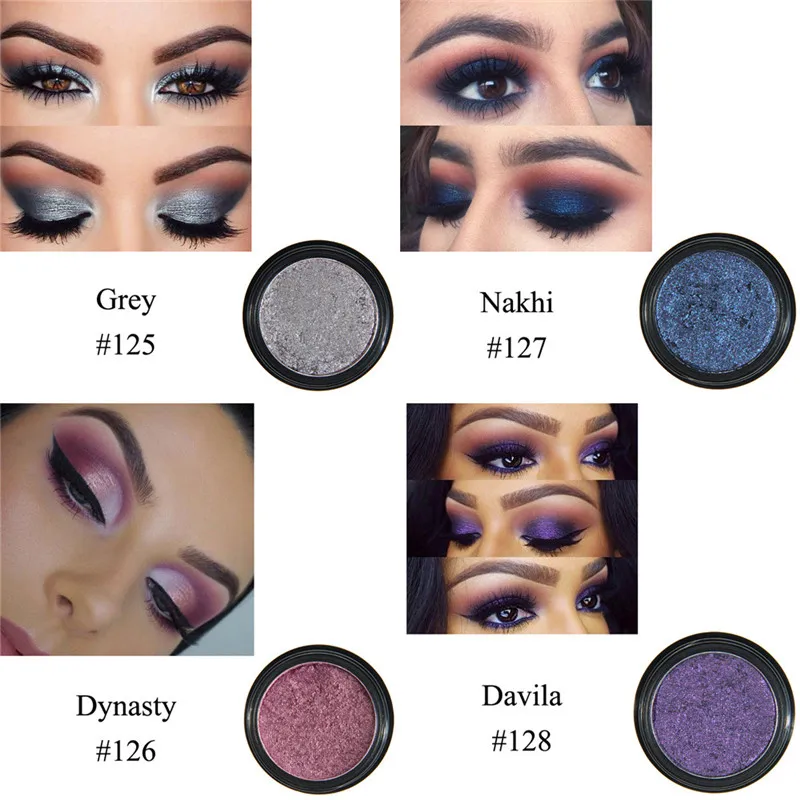 PHOERA Блеск Мерцающий Цвета Eyeshadow металлик глаз косметический илистый тени для век