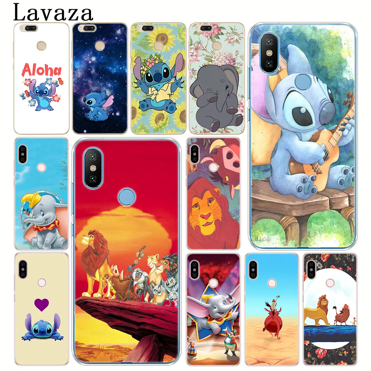 Твердый чехол для телефона Lavaza Lilo Stitch The lion king Dumbo Xiaomi Redmi K20 8A 7A 6A Note 8 8T 7 5 6 Pro 4