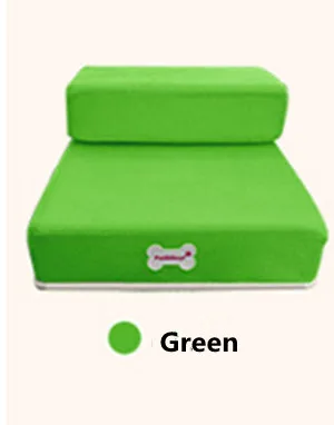 Green Размеры S, L Pet лестницы для товары собак шаг постельные матрасы розовый зеленый желтый Малый Средний животных рампы Чихуахуа Йоркшир Прямая - Цвет: Green