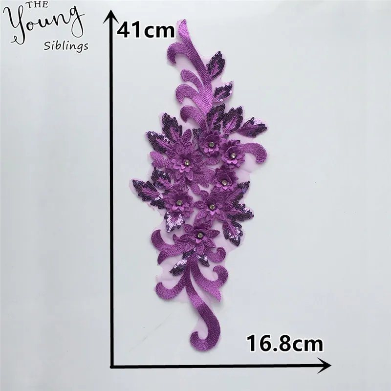 High quality 3D Flower Lace Collar DIY Embroidery Applique Neckline Sewing Fabric Decorative Clothing Accessories Scrapbooking