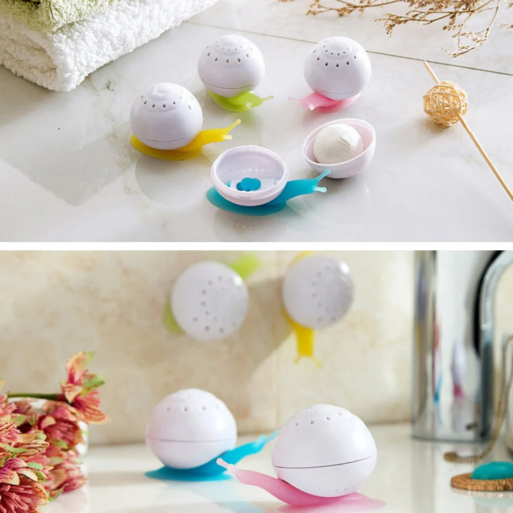 1pcs Home Lasting Fragrance Sachets Fragrant Snail Shape with Suction Cup Household Merchandises for Car Toilet Bathroom