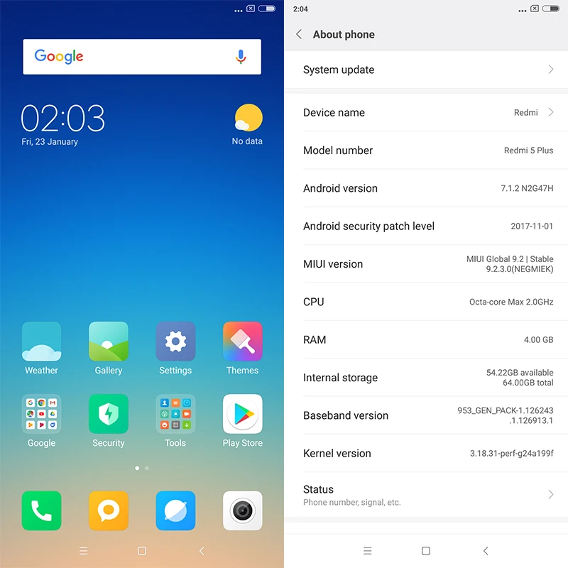 Смартфон Xiaomi Redmi 5 plus 4 Гб + 64 ГБ полный экран Глобальная версия дюйма Snapdragon 99 восемь