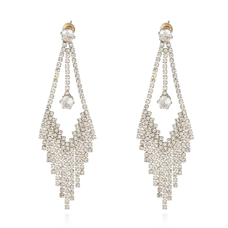 Модные новые серьги стразы хит продаж богемные подвески в этническом стиле