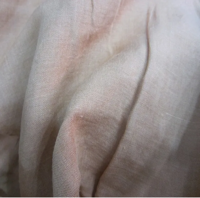 

L11709 Cotton Linen Fabric Washed Crinkle fabric for clothes shirt pink green blue color 140 cm width 300 meters small wholesale