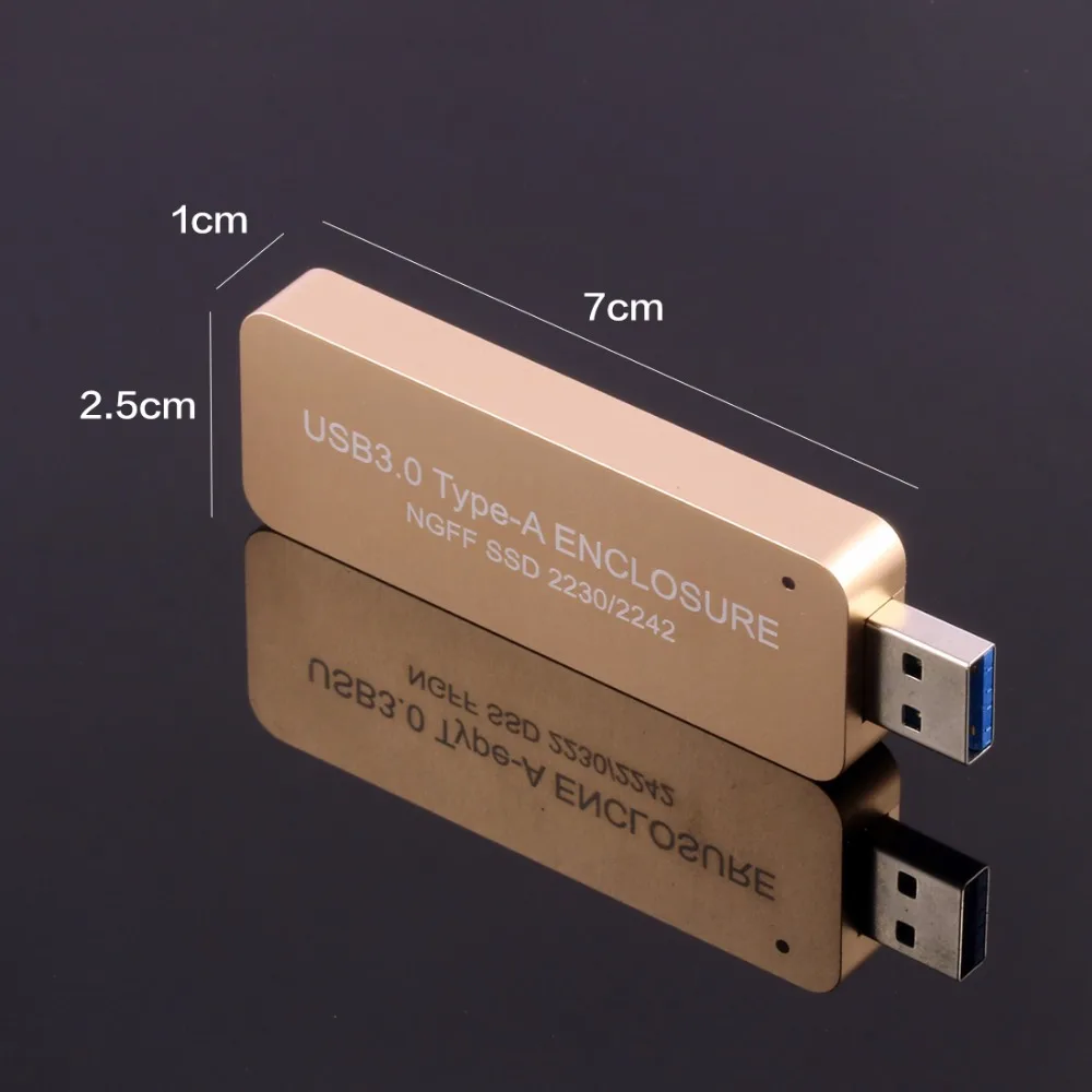 LM 841U USB3.0 TYPE A SATA B key SSD корпус твердотельный жесткий диск адаптер USB для NGFF 2230/2242