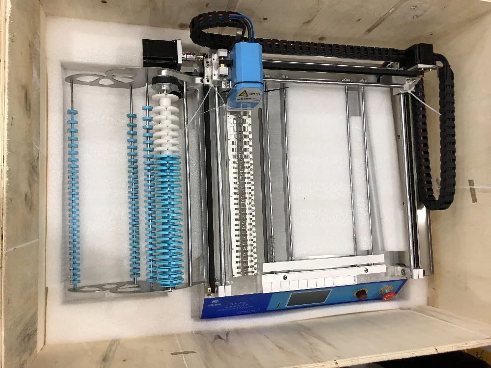 Бесплатная доставка! Настольная машина SMT Pick and Palce CHMT36 SMD СВЕТОДИОДНЫЙ pnp 29 фидеров
