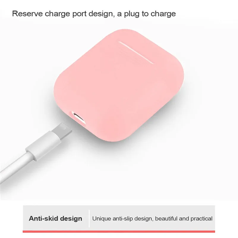 GXE Мягкий силиконовый чехол для Apple Airpods противоударный AirPods чехлы наушников