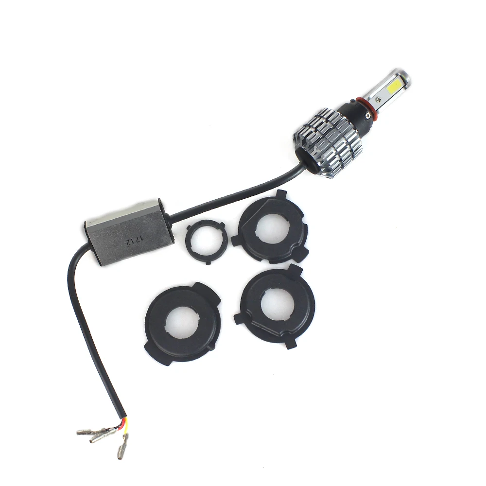 Elglux LED H4 Motorcycle Headlight Hi Lo Bulbs 30W 4000LM Head Lamp Conversion Kit Driving Motor Lights 6000K White |