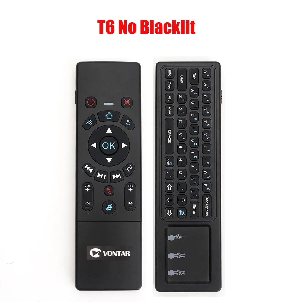T8 EN No Backlit Голосовое управление Fly Air mouse для гироскопа зондирования игры 2,4 ГГц Беспроводная клавиатура Пульт дистанционного управления микрофон для Android Box X96 Max TX6 - Цвет: T8 EN No Backlit