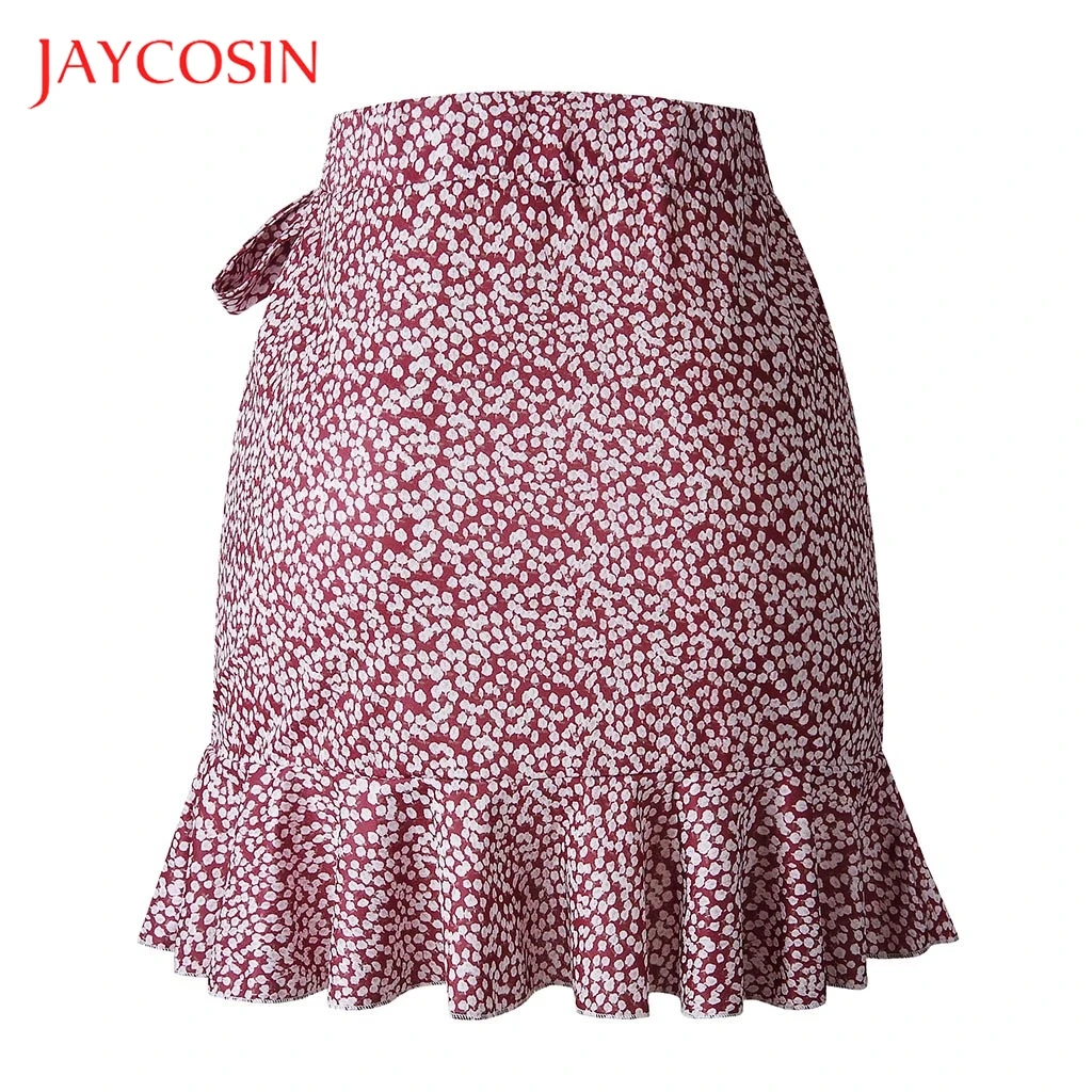 Женская вечерняя юбка JAYCOSIN повседневная короткая из полиэстера с высокой талией