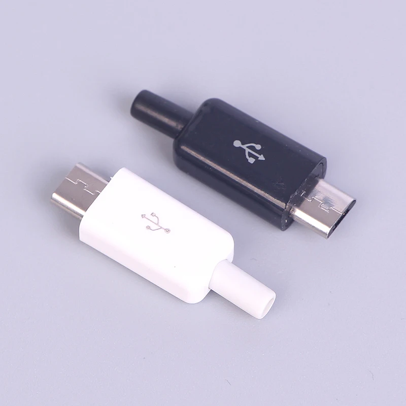 10 шт./компл. DIY Micro USB сварочный Тип папа 5 контактный разъем с пластиковой крышкой