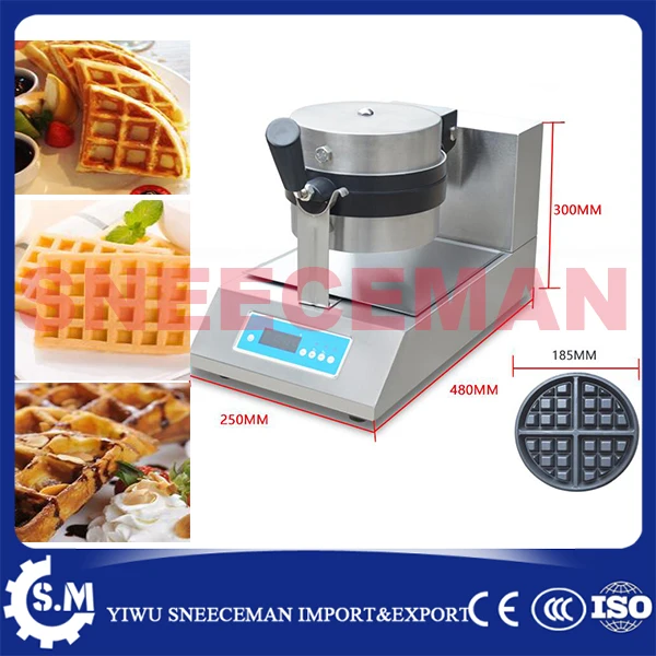 Online Elettrico Rotativo Forno Cialda Macchina Cottura Pan Waffle Maker Machine