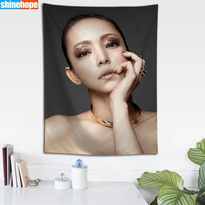 Пользовательские Namie Amuro настенный гобелен, свадебный подарок, постельное покрывало, пляжное полотенце Йога-Пикник коврик 140X200 см - Цвет: Tapestry 22
