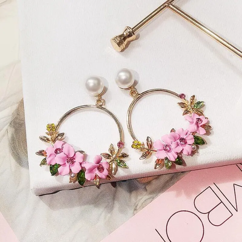 Ruifan с милым круглым куртки в Корейском стиле цветочным рисунком крупноразмерные