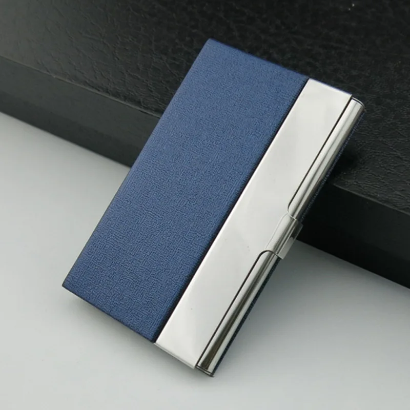 

BONAMIE Metal Women's Business ID Card Holder Thin Man Bank Credit Card Case Card Box Mini Box Pocket Wallet New Arrival