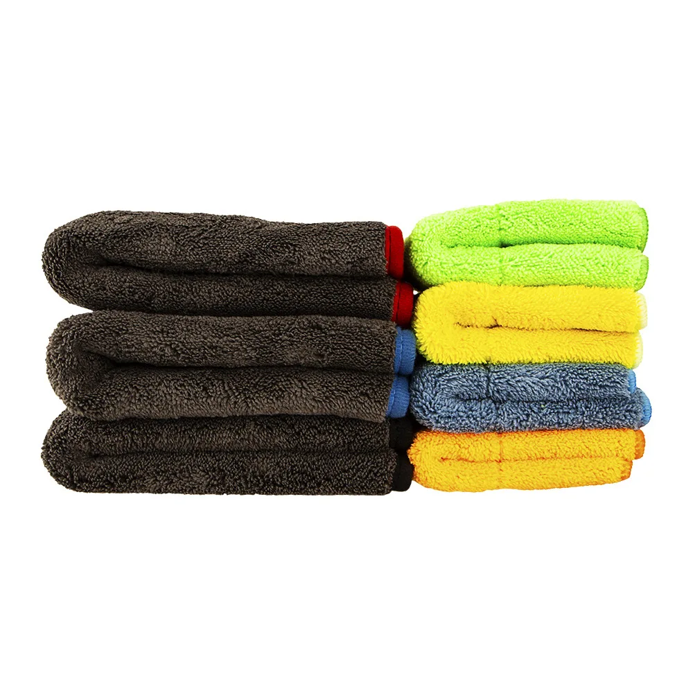 DSMOTEK New Car Cleaning Washing Towel Soft Material Thick 1200GSM Car Wash Drying Cloth 40*40cm Car Care Microfiber Wax Towel