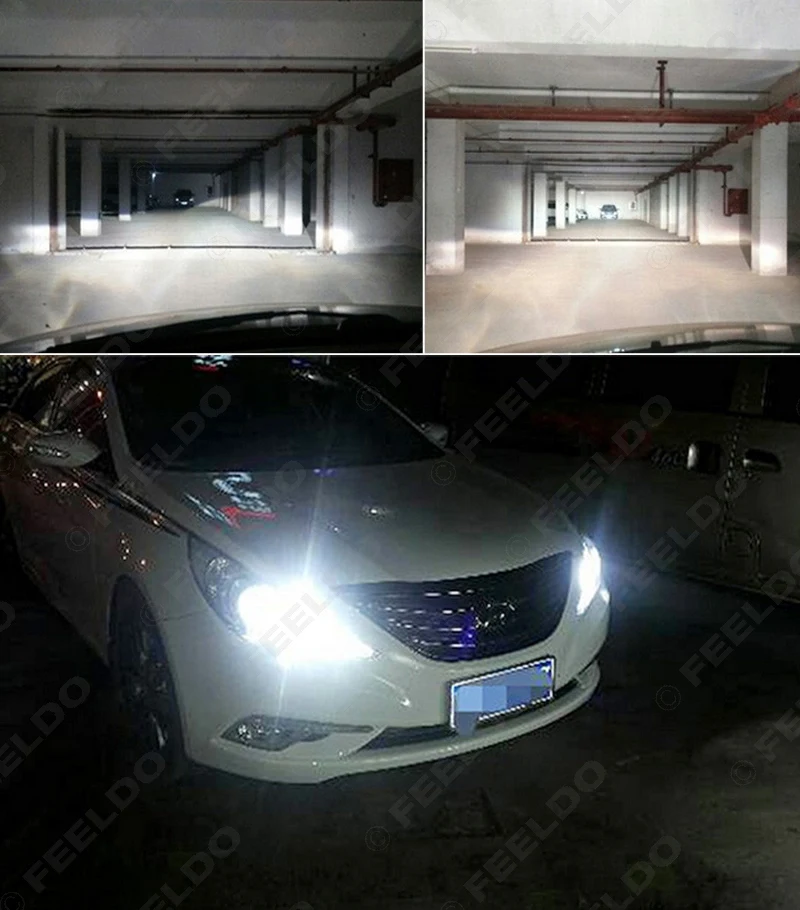 FEELDO 4 комплекта 35 Вт Автомобильная фара переменный ток H4 HID ксеноновая лампа Hi/Lo