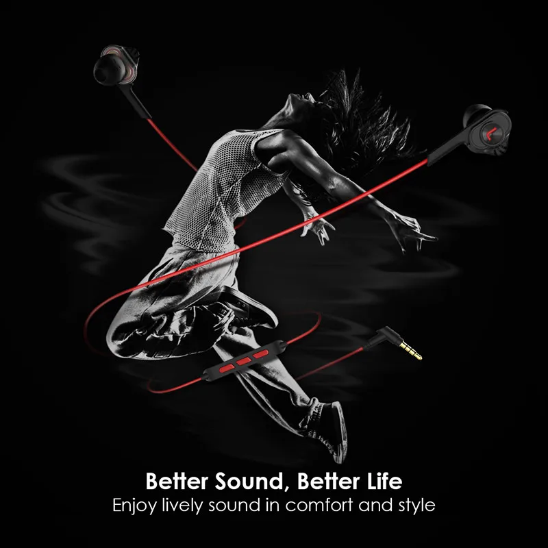 UiiSii T6 HIFI глубокий бас наушники двойной драйвер шумоизоляция профессиональные с
