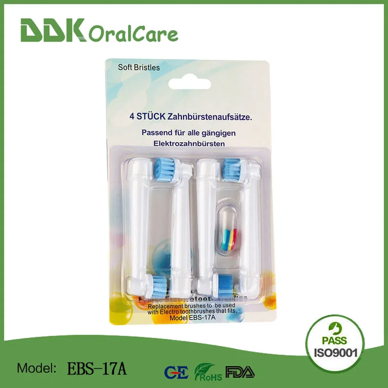 12PCS=3PACKS Sensitive Clean electric toothbrush brush heads EBS-17A Oral care For B EBS17-4 | Бытовая техника