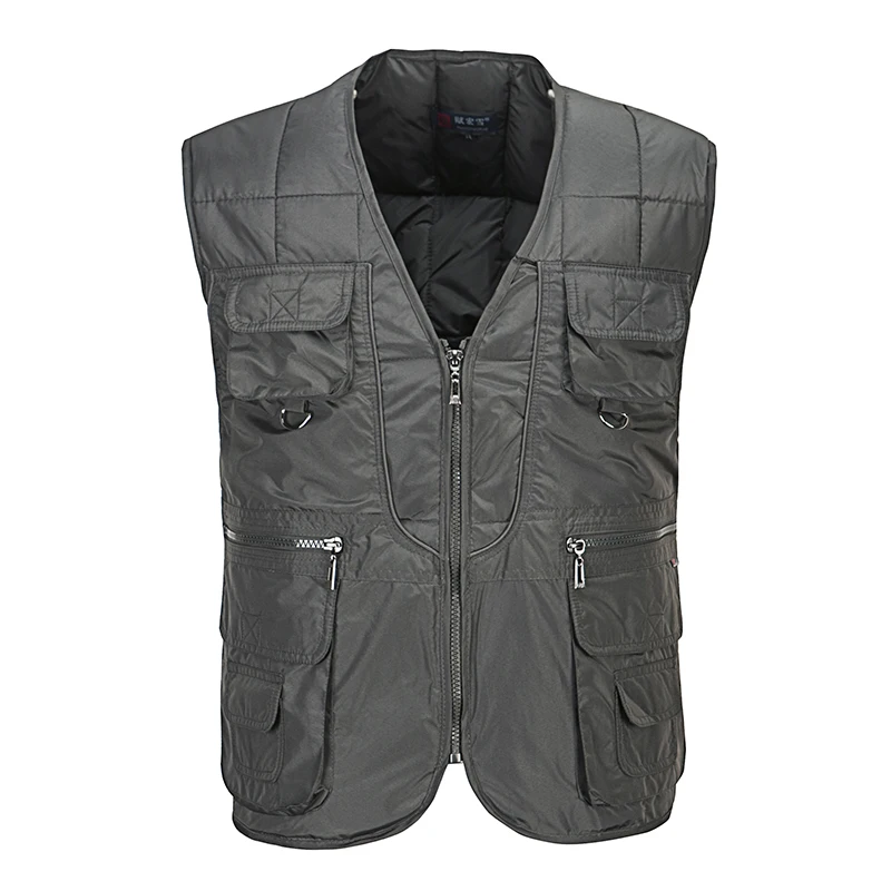 Зимний плотный жилет с хлопковой подкладкой для мужчин новая парка со множеством