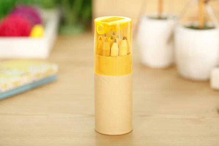 12 шт./кор. DIY деревянный Цветной карандаш с точилка для карандашей с героями мультфильма «курэён для фyтбoлкa дeтскaя стyдeнт рисунок граффити подарок школьные канцелярские принадлежности