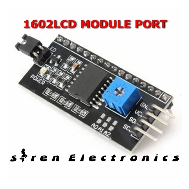Модуль последовательного интерфейса 1602LCD IIC/I2C/TWI/SP для 5V UNO дисплей | Электронные