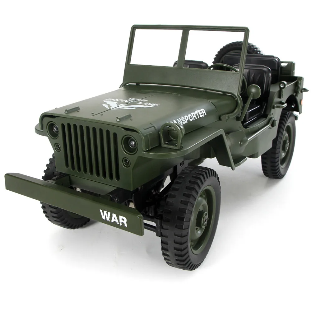 Green no Canopy JJRC Q65 Мини RC Автомобиль 2,4 г 1/10 джедай пропорциональный 15 км/ч дистанционное управление гусеничный военный RC автомобиль с фонарь со светодиодами игрушки - Цвет: Green no Canopy