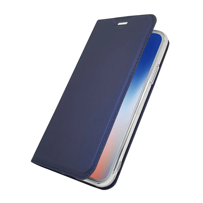 Флип чехол PDGB кожаный для iPhone XR Xs Max X Coque Case i5 5 SE 5s 6 6s Plus 7 8 роскошный книжка