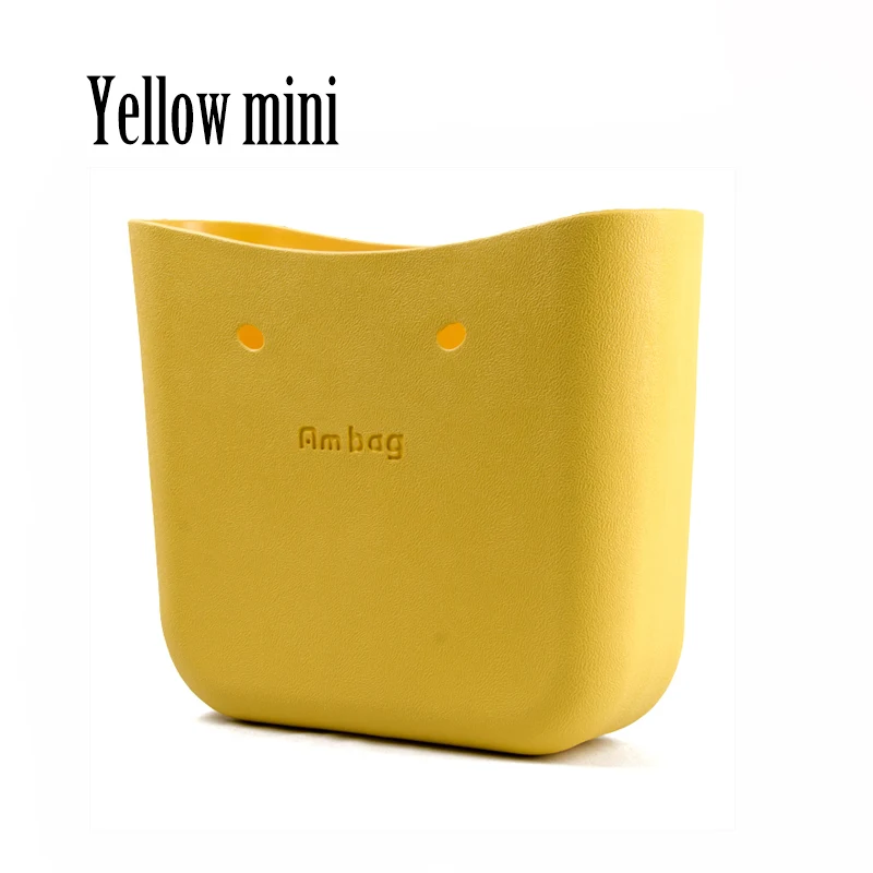 yellow mini AMbag Obag O bag стильная мини маленькая водонепроницаемая сумка eva женская модная сумка резиновые силиконовые запасные части - Цвет: yellow mini