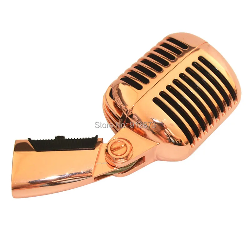 Vm-60 Golden Rose Цвет динамический ретро микрофон Винтаж Стиль старые антикварные microphon Лидер продаж хорошее качество