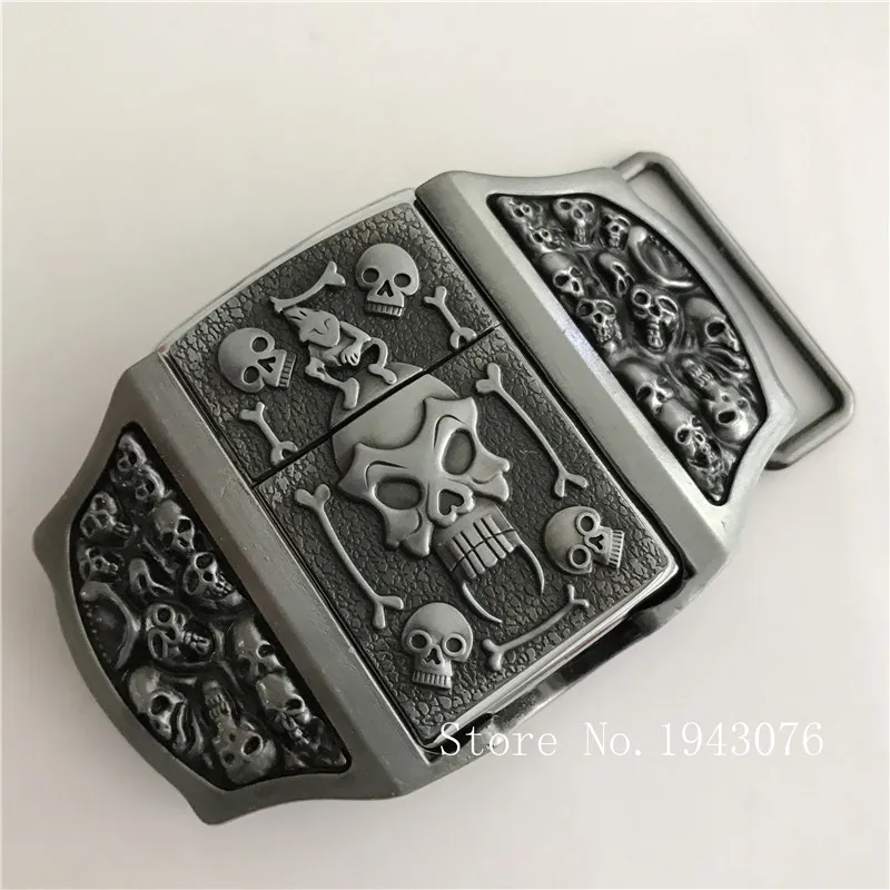 Розничная Модные мужские крутые 3D Серебристые керосиновые зажигалки с металлическими пряжками для ремня 4 см широкий ремень мужские аксессуары для джинсов