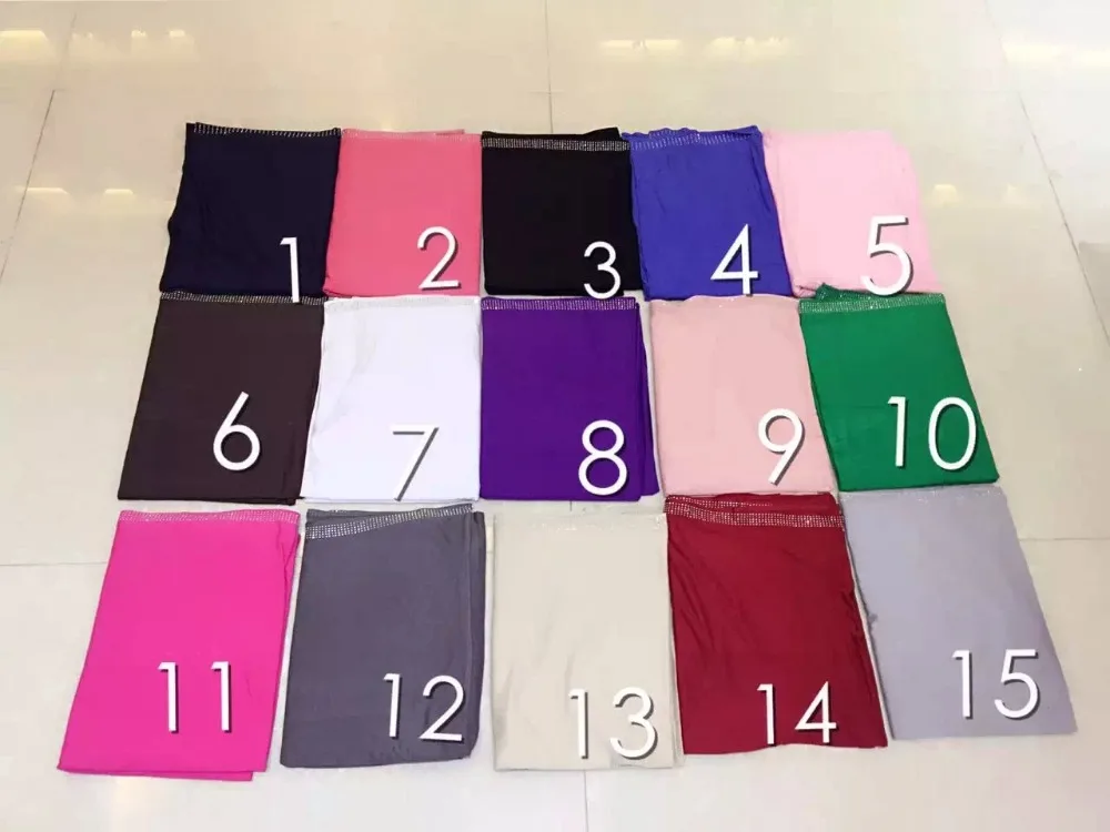 HW080 (12 шт./лот) смешанные цвета 2016 трикотажная хлопчатобумажная ткань длинный шарф