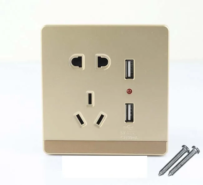 2 шт. настенная розетка с USB-портом | Электроника