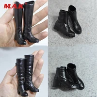 hot 16 black boots empty inside shoes female 16 scale fs33 fs36 fit for 12 female action figure model toys gift co