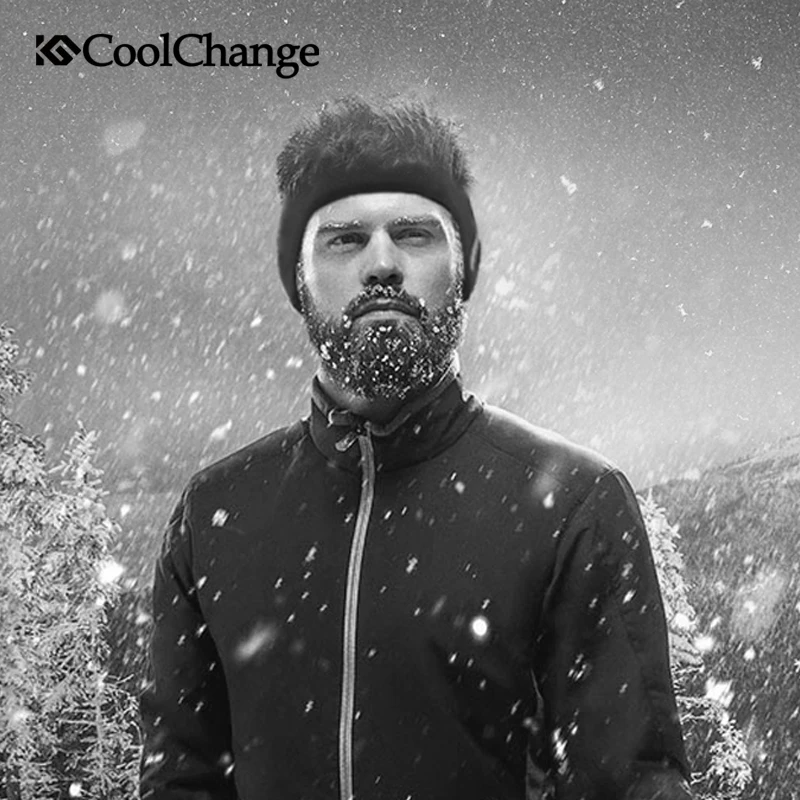 Головная повязка CoolChange для велоспорта зимняя эластичная Защитная флисовая