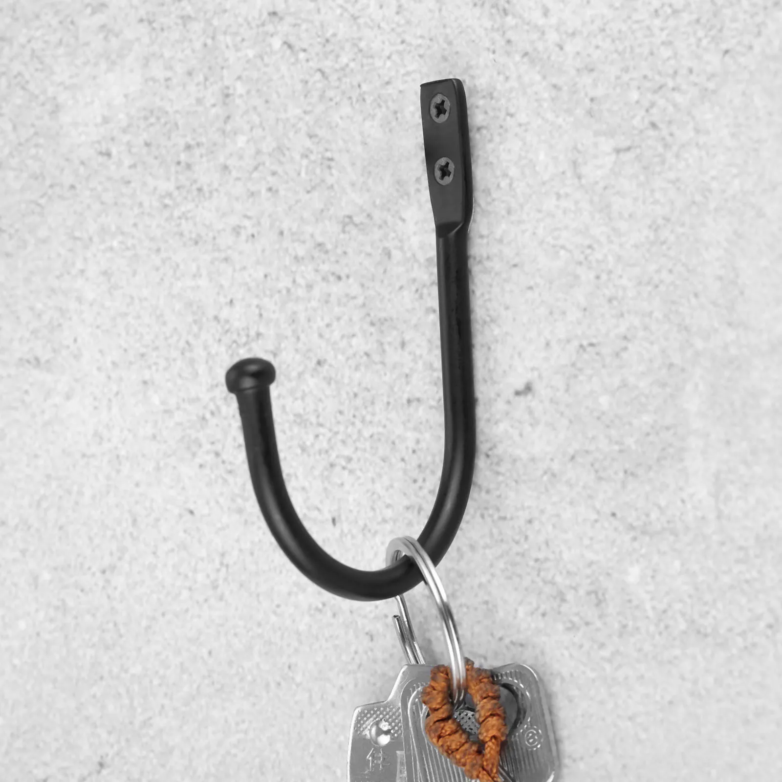 2 шт. черная железная настенная дверь банное пальто крючок вешалка в винтажном