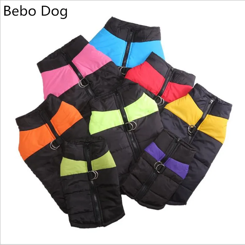 Bebo Dog New Autumn and winter pet dog clothing small medium large Cotton vest export ski suit down jacket |
