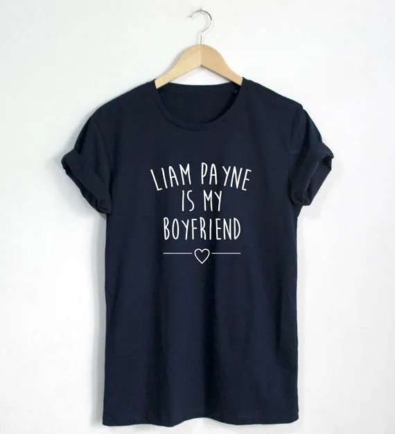 Футболка Liam Payne is my boyfriend модная футболка унисекс с блоггером большого размера и