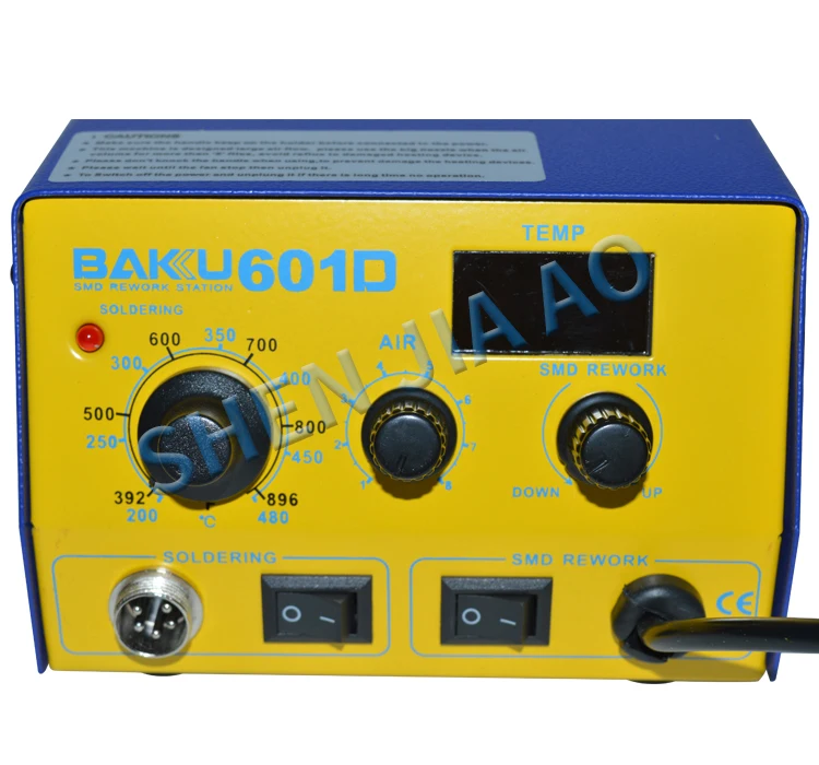 1 шт. 220 В/110 В BAKU BK-601D светодиодный цифровой дисплей горячего воздуха SMD паяльная станция, паяльная станция BGA