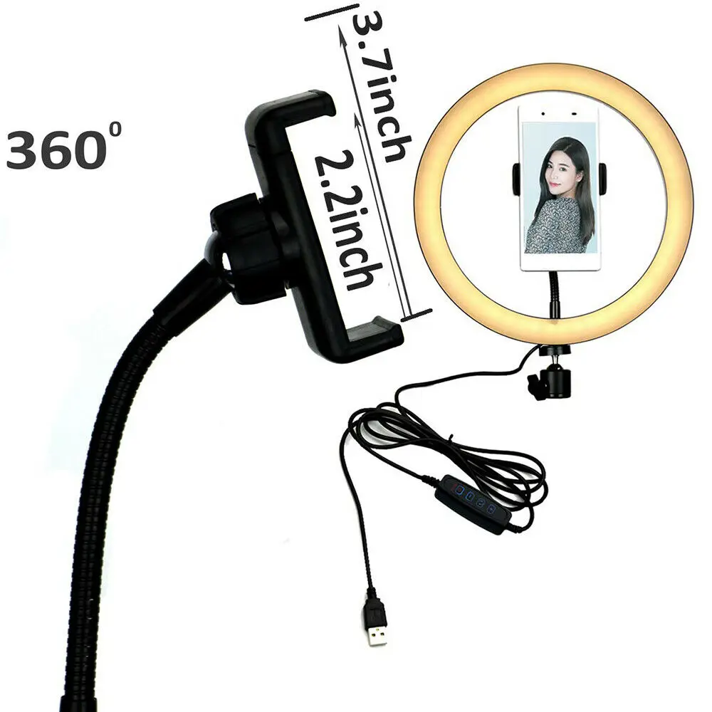 10 &quotсветодиодный кольцевой светильник Vanity s 3000 6500K с регулируемой яркостью ing USB